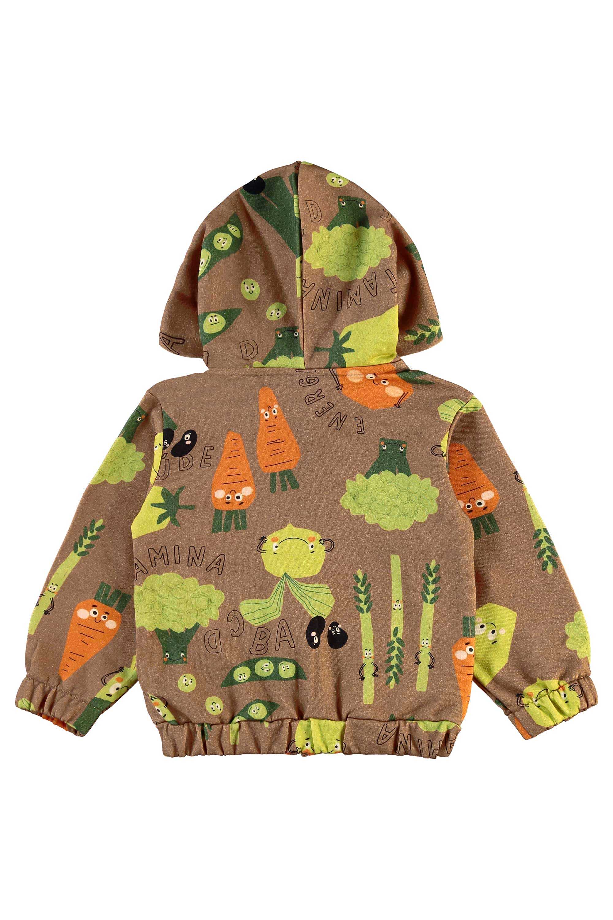 Conjunto Vegetais Infantil com Jaqueta e Calça (Marrom) Três e Já - Imagem 47